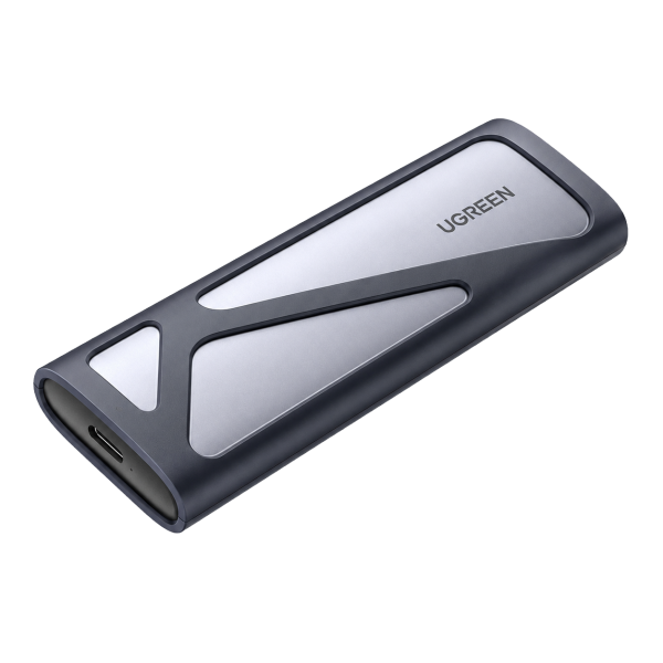 Case Externo UGREEN CM767 M.2 NVMe/SATA SSD USB-C 10Gbps · Gris / Silver