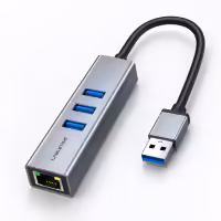 Hub USB 3.0 CABLETIME CB55G 3 Puertos + RJ45 Gigabit USB-A 6